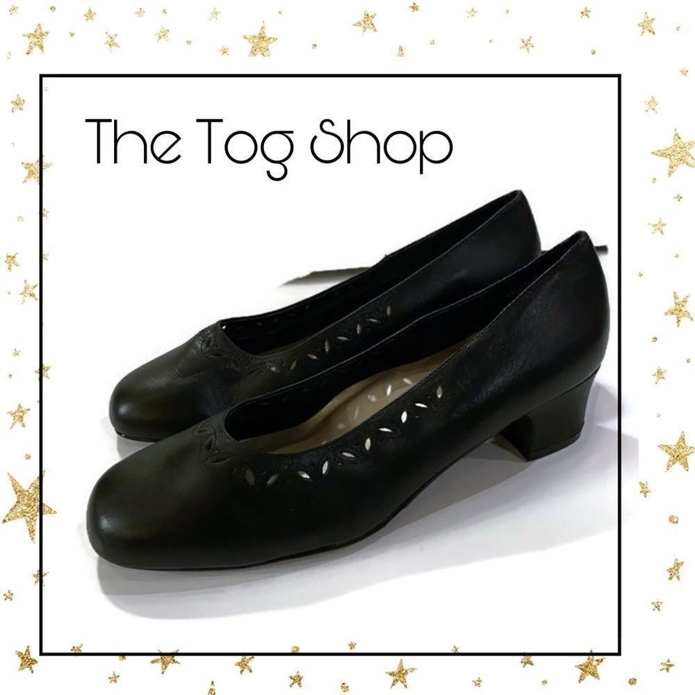 The Tog Shop Black Slip-on Cut-out Flats 9